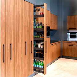 DISPENSA 90°, 150 мм Комплект Частичного Выдвижения, H1900 - 2300 мм, 6 полок, ARENA pure, цвет антрацит, Kessebohmer, 2911689846