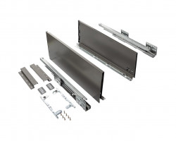 Комплект ящика Firmax Smartline, длина 300 мм, высота 199 мм, Push-to-Open, антрацит, FRM0730.043/199P