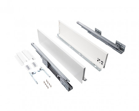 Комплект ящика Firmax Smartline, длина 450 мм, высота 199 мм, Push-to-Open, белый